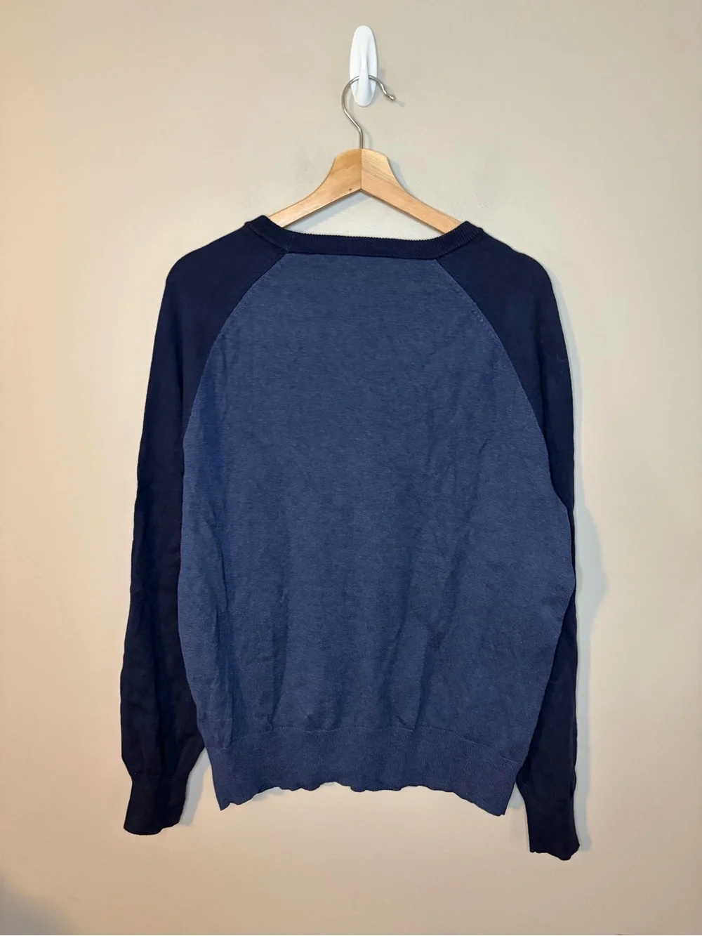J. Crew Men's Two-Tone Blue Crewneck Sweater